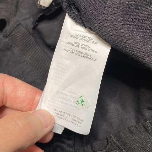 J. Crew Tie Shoulder Black Peplum Tank Top Size 00 NWT - Picture 5 of 6